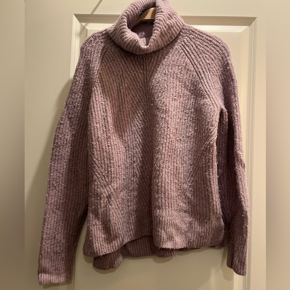 Madewell purple turtleneck sweater